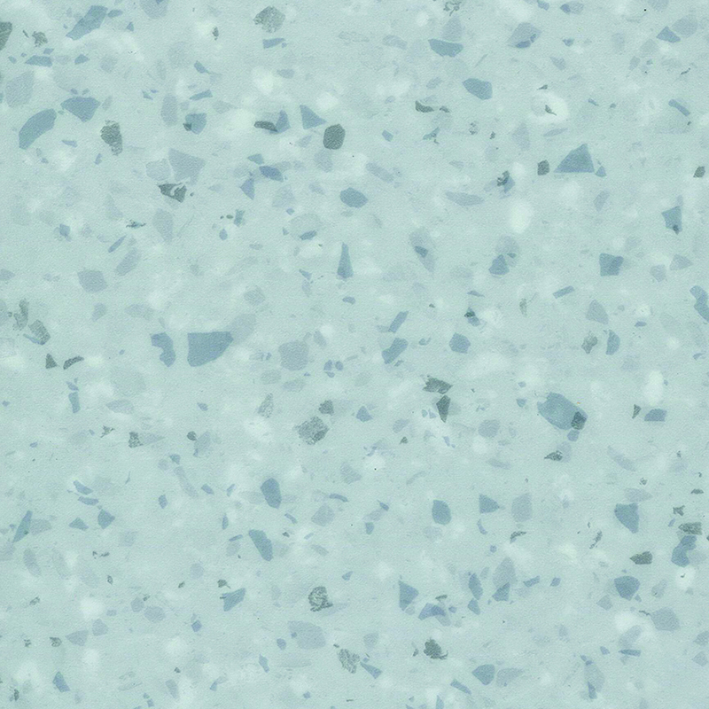 Revêtement de sol hétérogène anti-taches et insonorisant