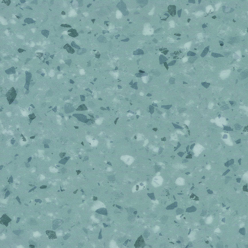 Revêtement de sol hétérogène anti-taches et insonorisant